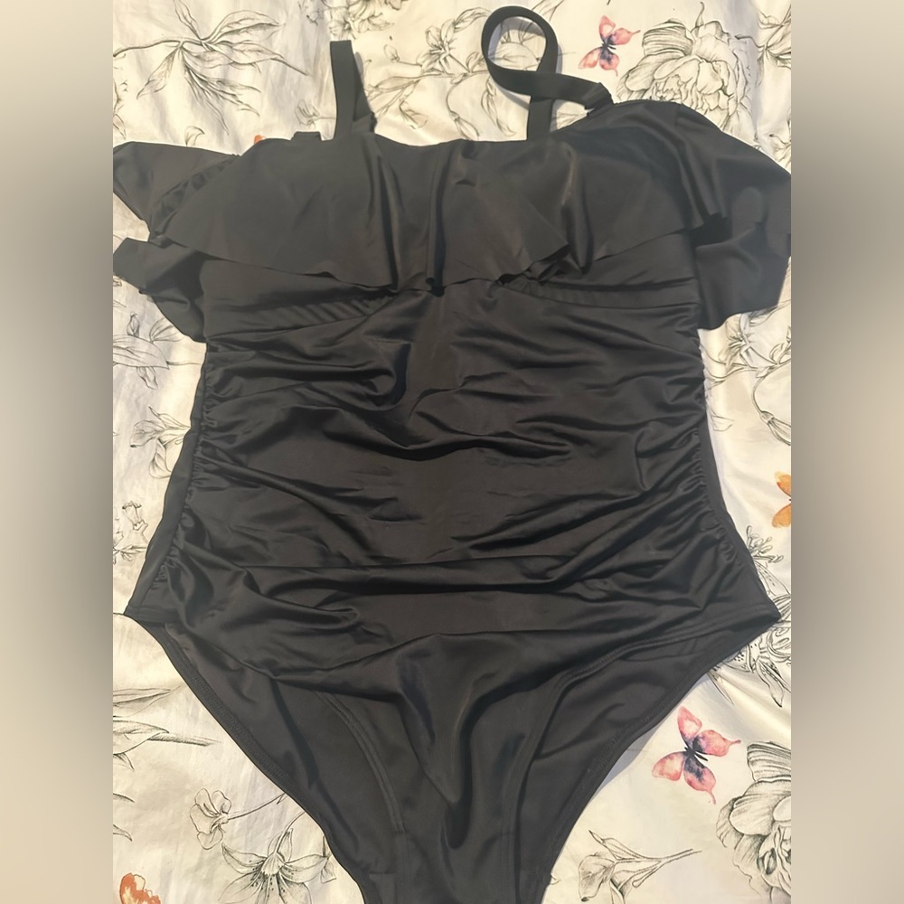 City Chic Black One Piece Swimsuit